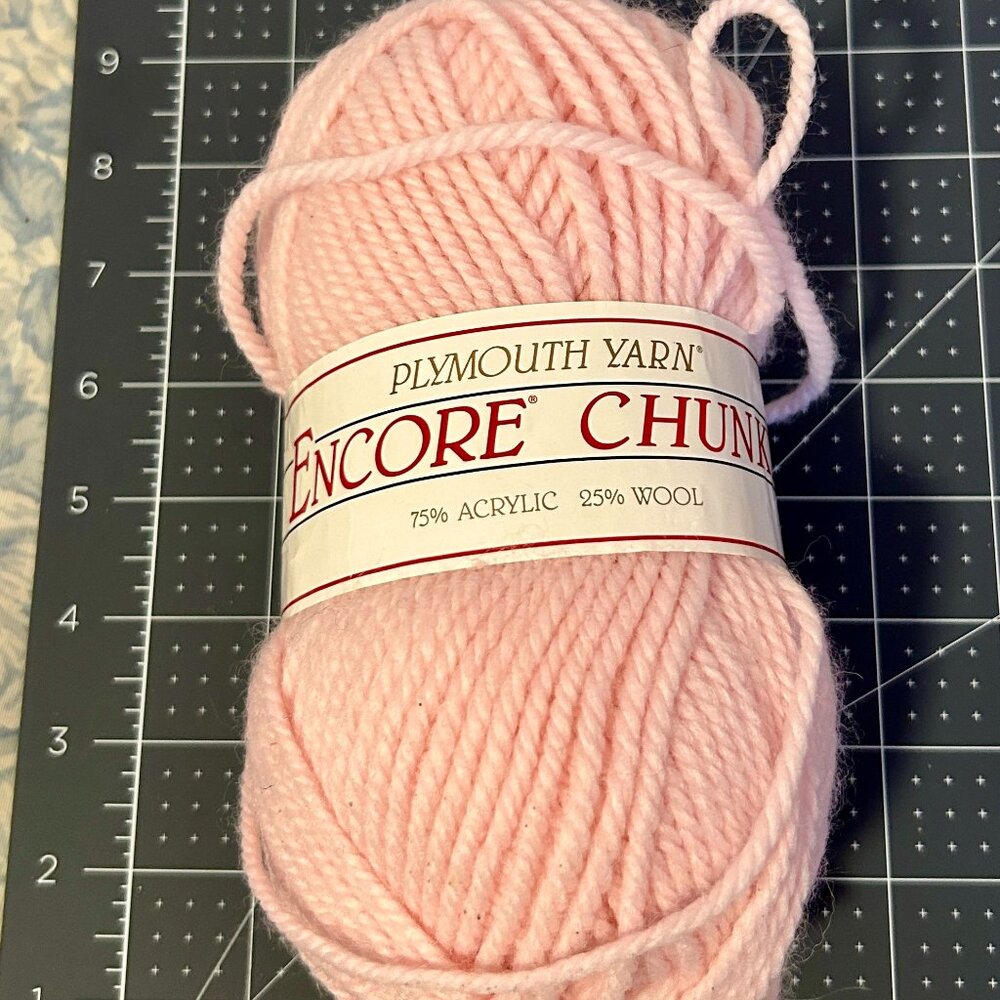 Plymouth Encore Chunky Yarn 100g 143 yds Color Pink 029